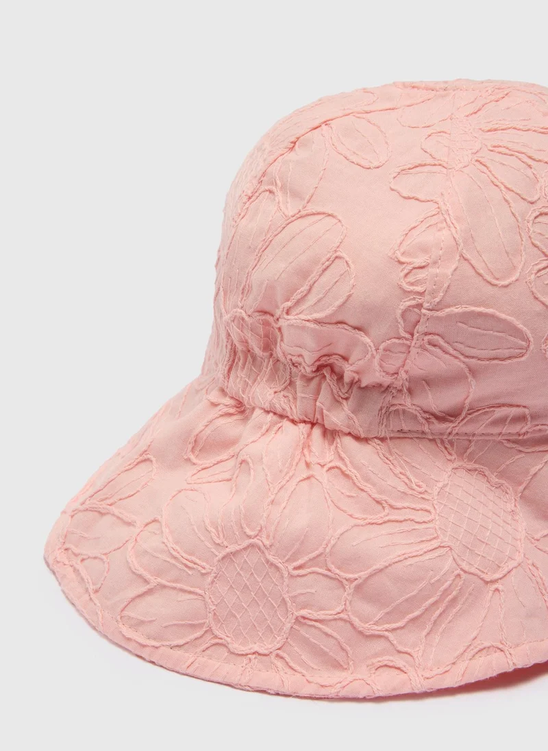 ماتلان Baby Pink Floral Hat